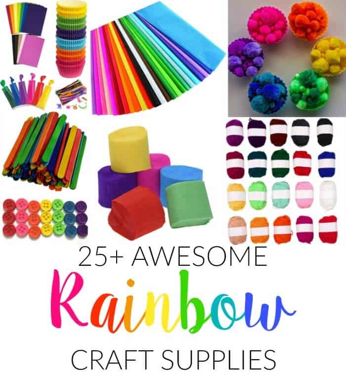 25+ Awesome Rainbow Craft Supplies - Made with HAPPY